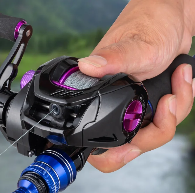 NAITE Z66 wholesale black purple baitcasting fishing reels