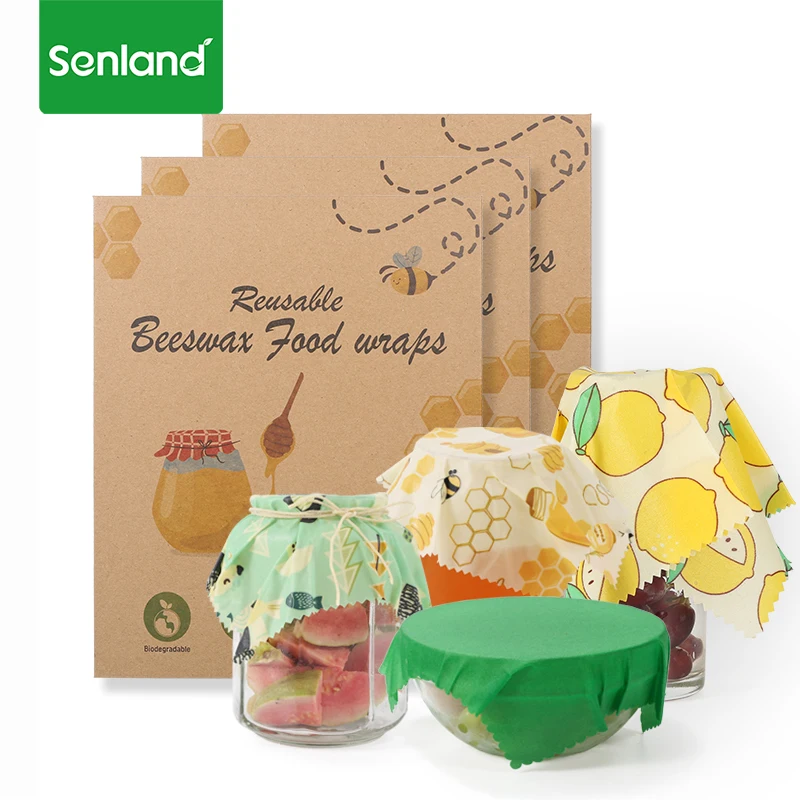 
 Оригинальный заводской тест, Лидер продаж, amazon, Органическая многоразовая пластиковая ткань для обертывания еды с пчелиным воском  