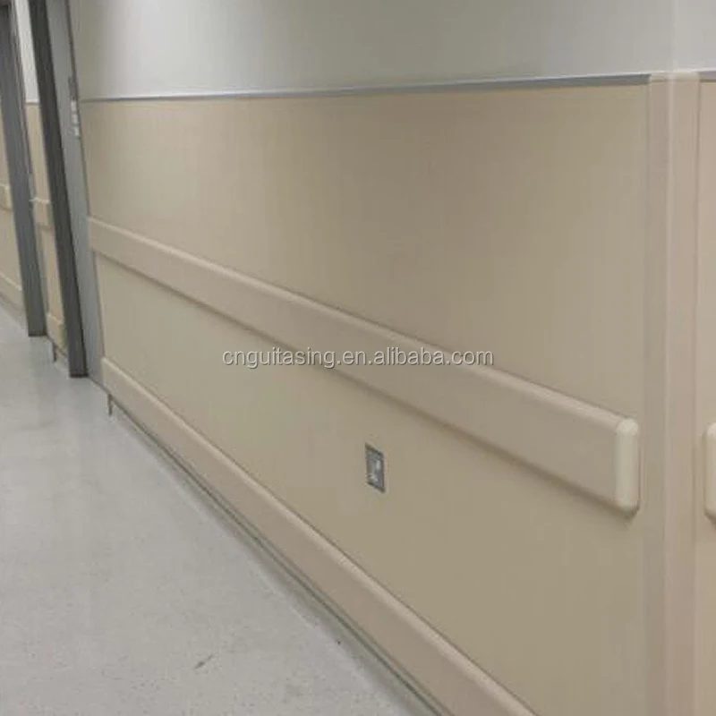 Top quality Unique design Good-material hospital PVC wall bumper guard heavy duty crash rail for porch