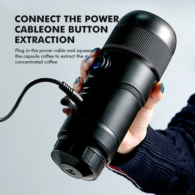 Oem Mini Travel Single K-Cup Capsule Usb Electric Coffee Machine Travel Mini 12V Car Maker Coffee For Home Outdoor Use