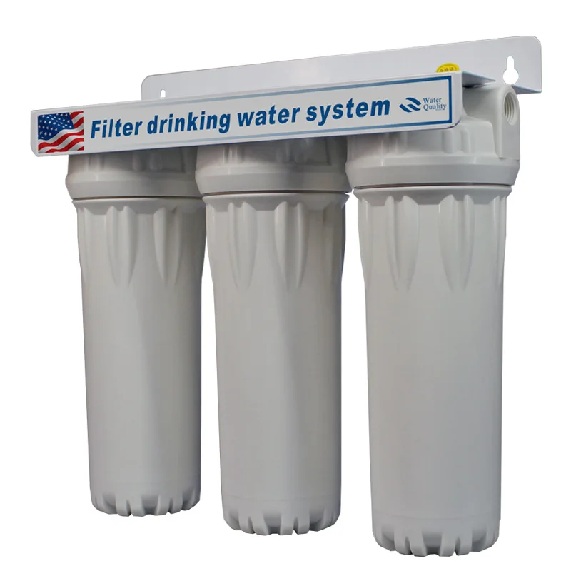 Factory direct sale 10 Inch triple 3 Stages Under Sink Carbon Water Filter Housing water filter machine