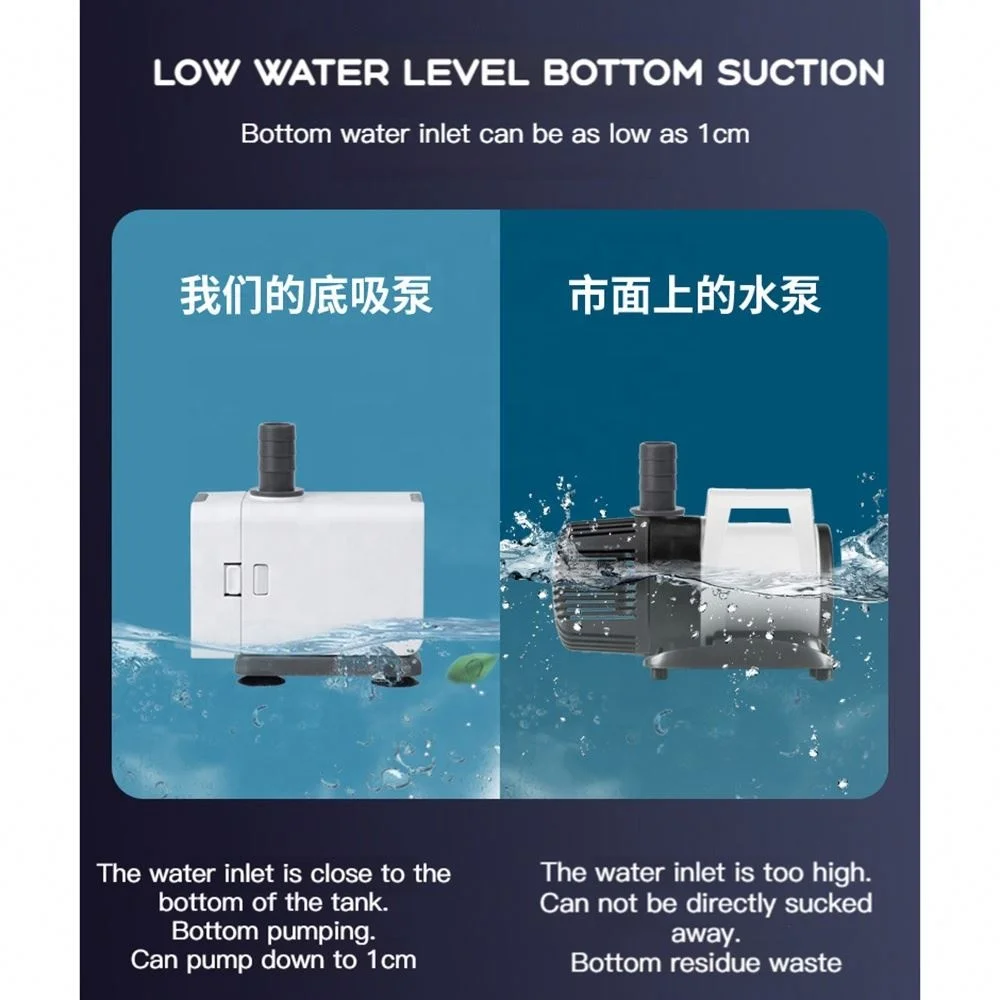 Sobo Silent Aquarium Submersible Pump Fish Tank Low Water Level Pump Mini Aquarium Small Water Pump Small Capacity For Aquarium
