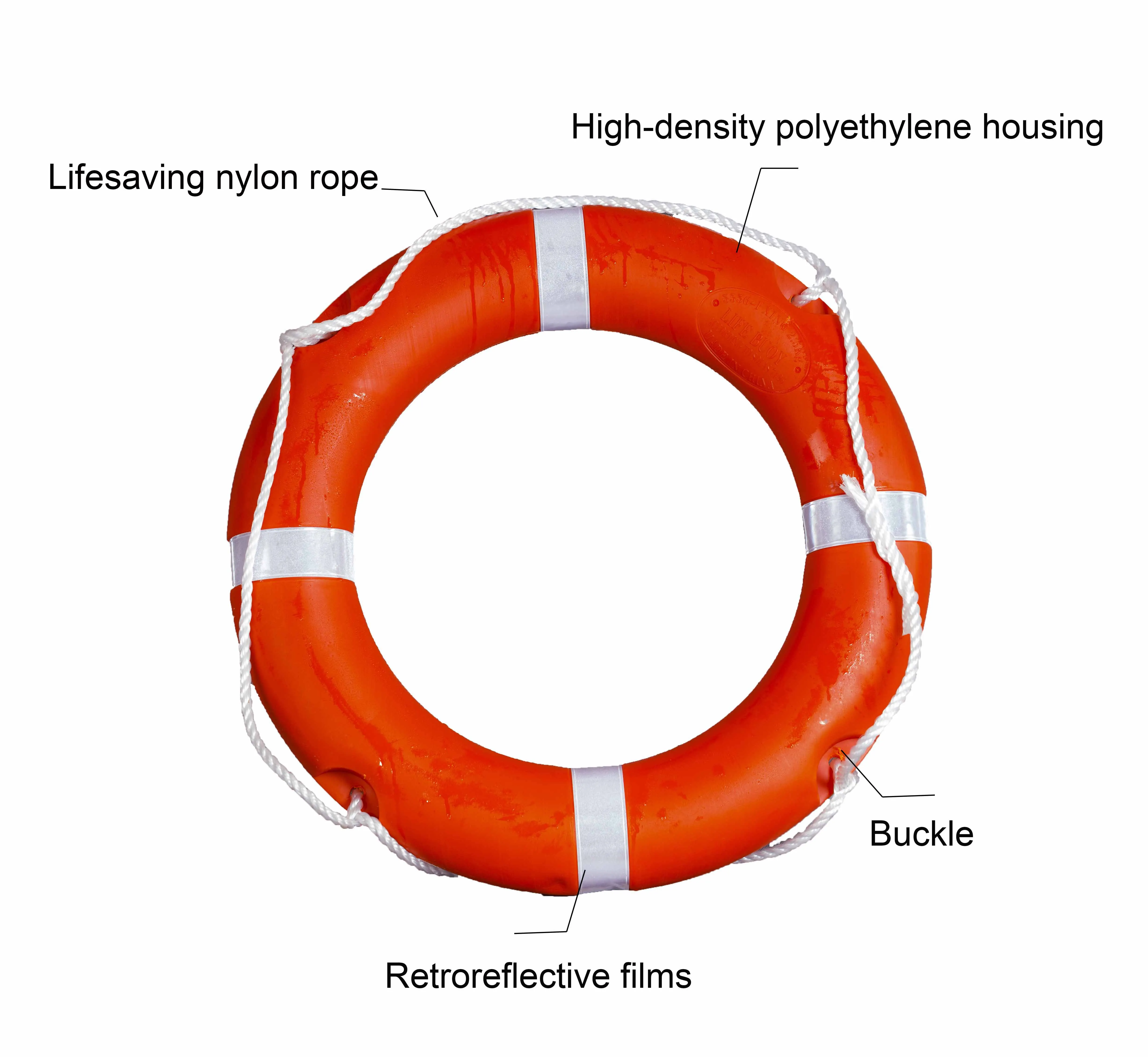 Reflective Durable Marine Life Ring For Water Rescue Swimming Pool Storage Equipment Lifebuoys