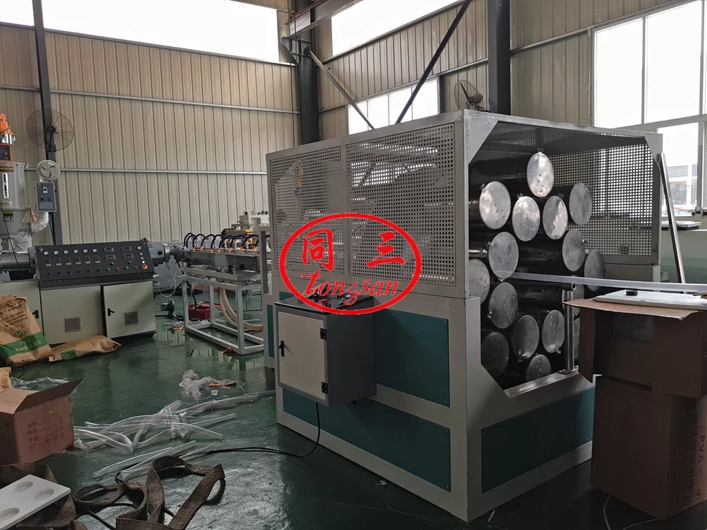 PVC flexible hose making machine with fiber reinforced high pressure water supply hose