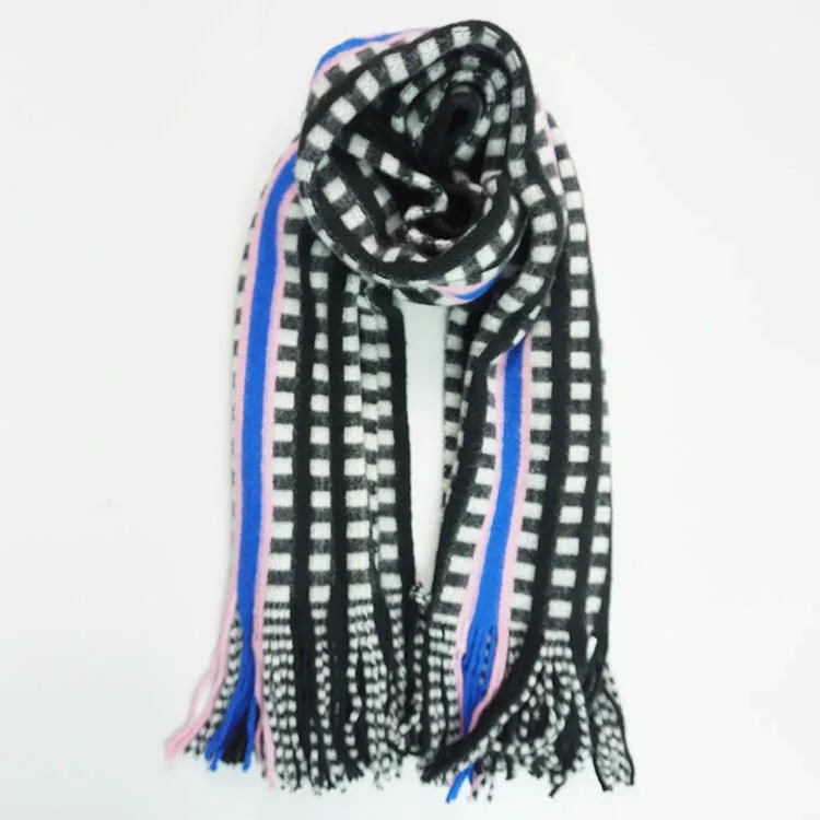 OEM winter shine solid raschel cozy infinity with ruffle knitted shawl women custom designer scarf