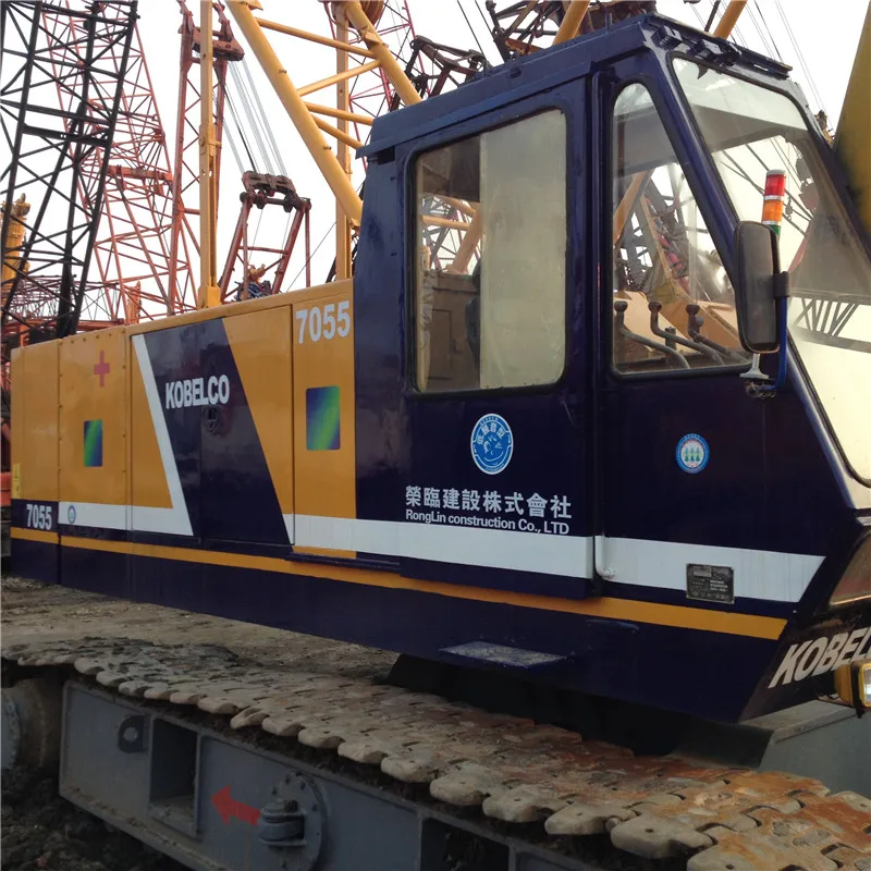 Подержанный японский гусеничный кран Kobelco 55 тонн 50 7055 в японском состоянии/P & H Crwaler кран; Sl6000