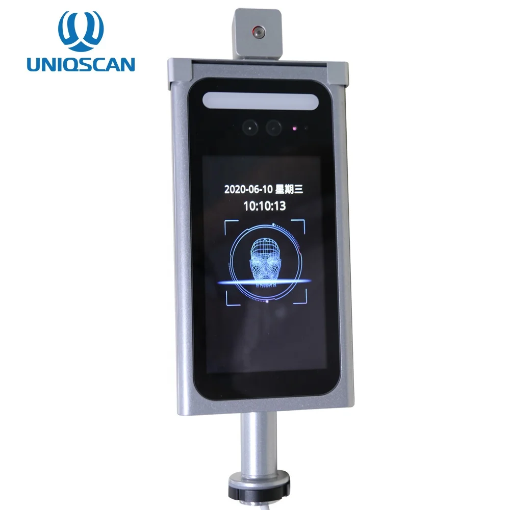 7 Inch Fever screening thermal device and face indicator access control attendance replace fingerprint