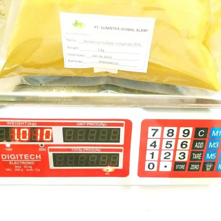 Растительный Экстракт Berberis Aristata, порошок 98% сульфата берберина, низкая цена