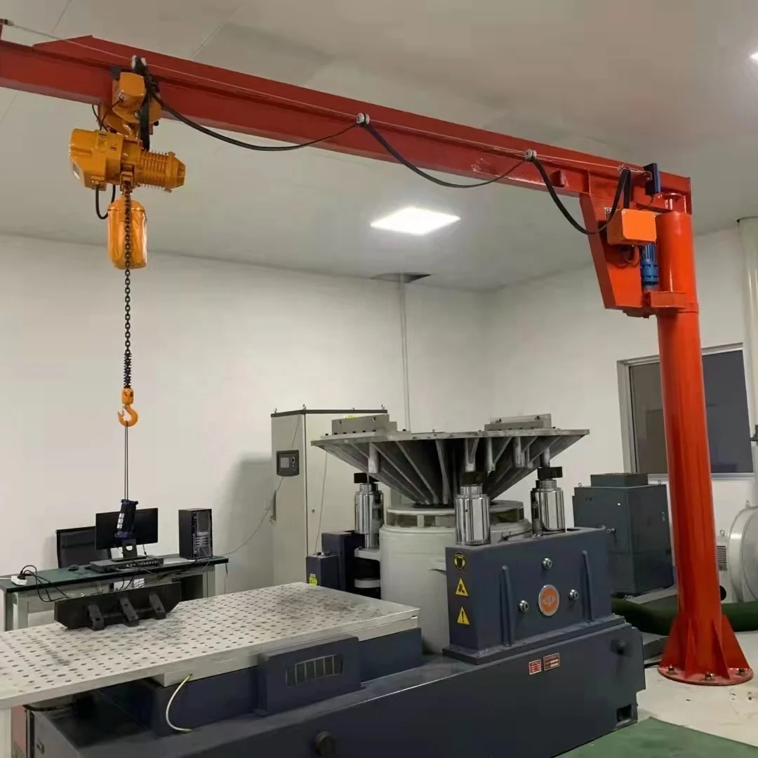 Hot sale vacuum lift jib crane arm portable remote control adjustable lifting electric hoist  workhouse 1t 2t 5t 250kg mini