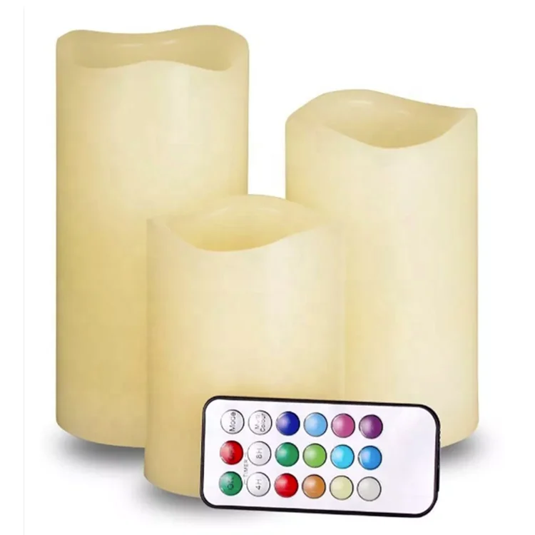 12Colors Remote Control LED Electronic Candle Lamp Romantic Wedding Birthday Creative Light Christmas Decoration Candle Light