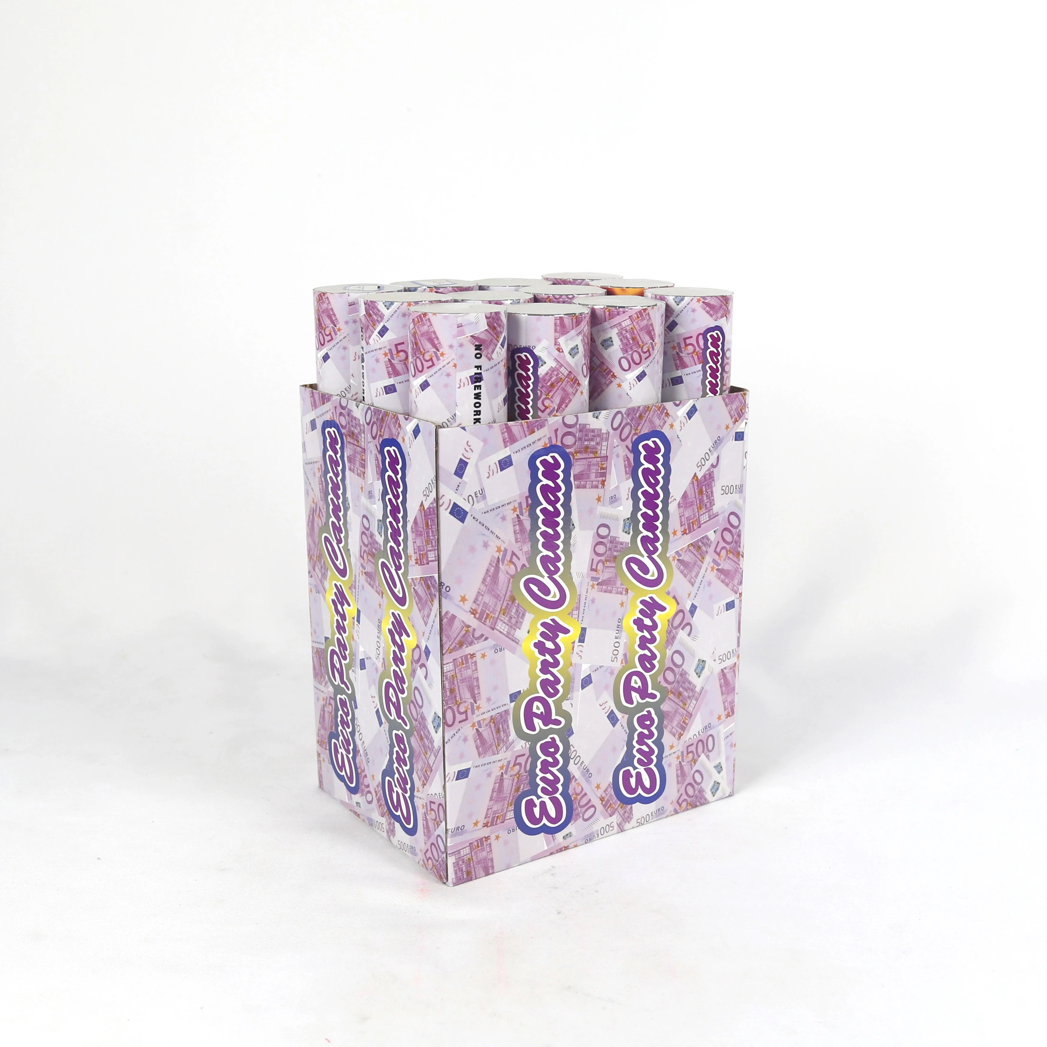 New Fashionable Design Euro Money Confetti Cannon Wedding Birthday Using Shooter Party Popper