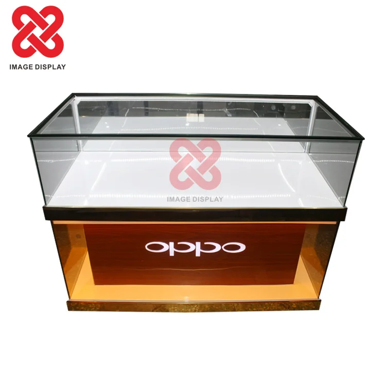 IMAGE Wholesale mobile phone glass display cases retail furniture showroom cell phone showcase cabinet