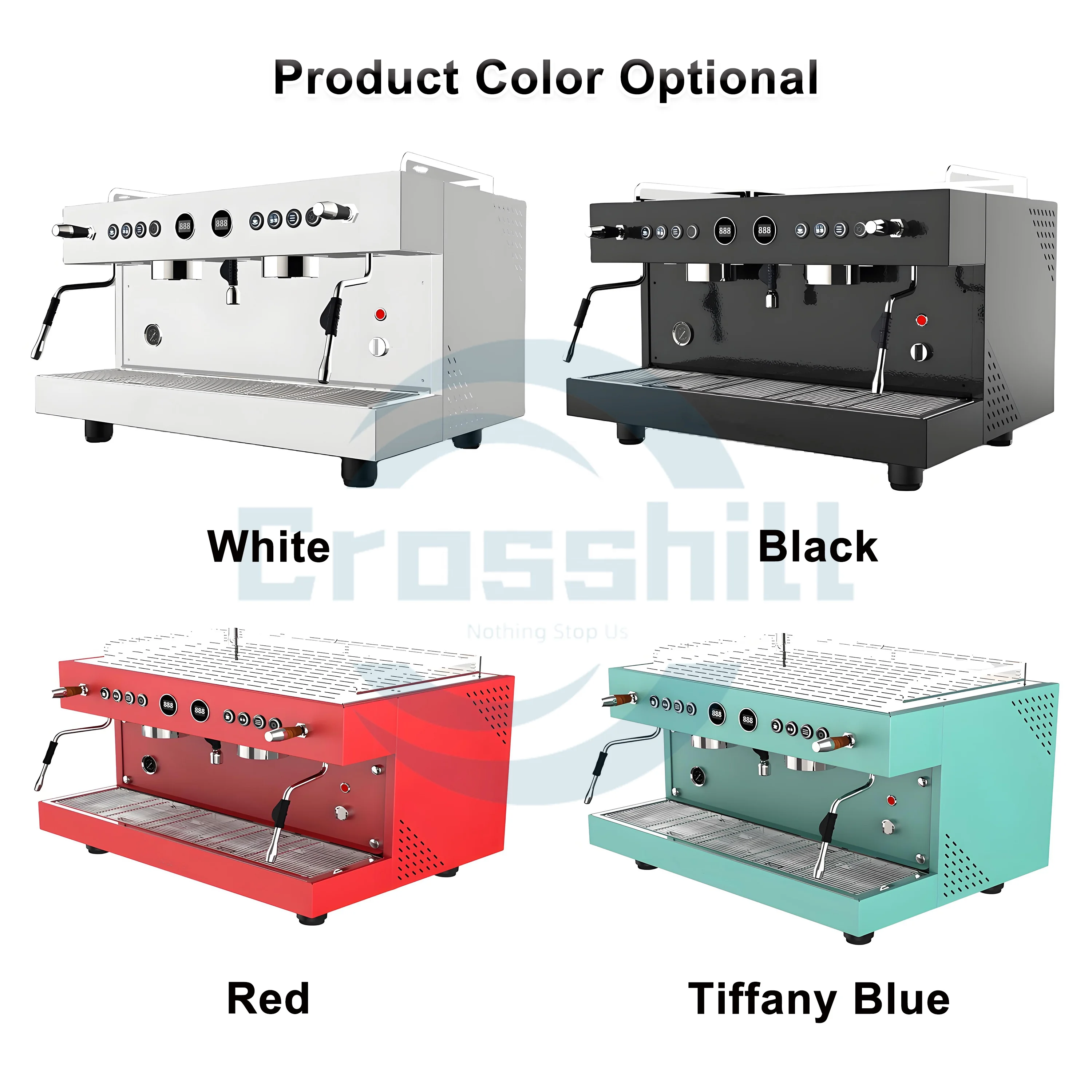 Professional Commercial Pid Temperature Sensor All-copper Waterway System Automatic Espresso Coffee Machine
