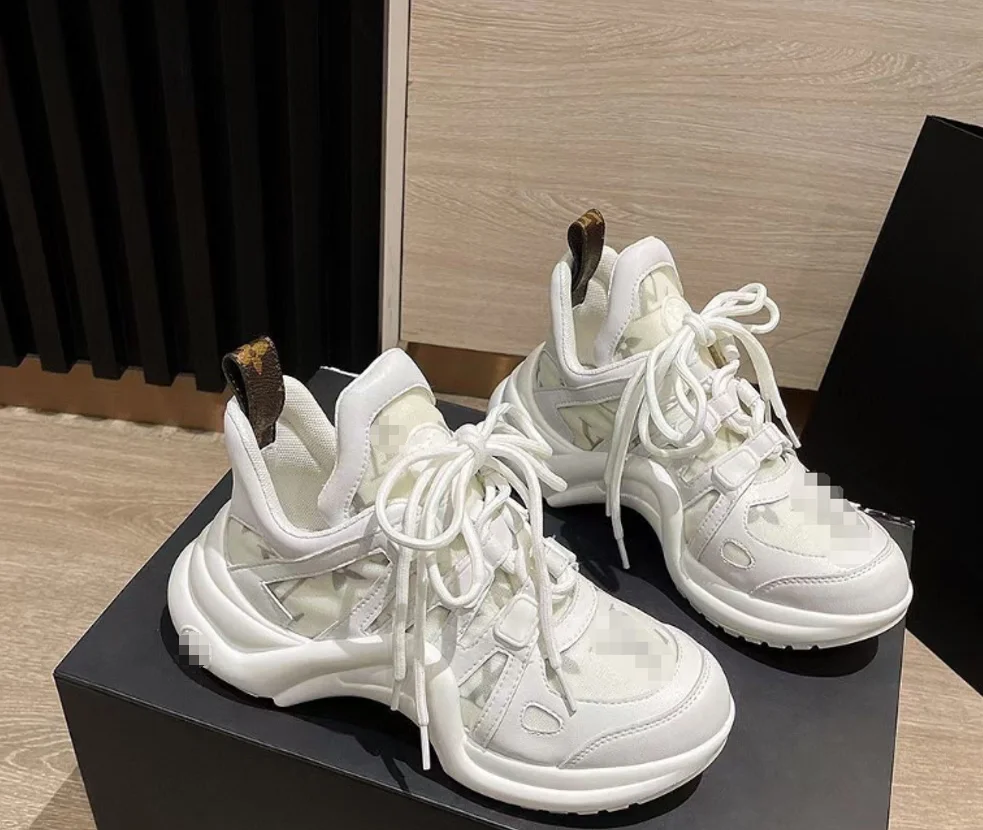 Top quality leather luxury brand shoes fashion designer ladies sports casual shoes