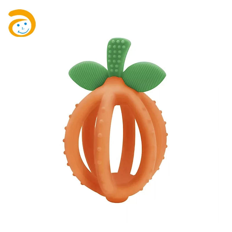 Baby Silicone Teether Cute Strawberry Baby Teether Toy Food Grade Baby Teether Silicone