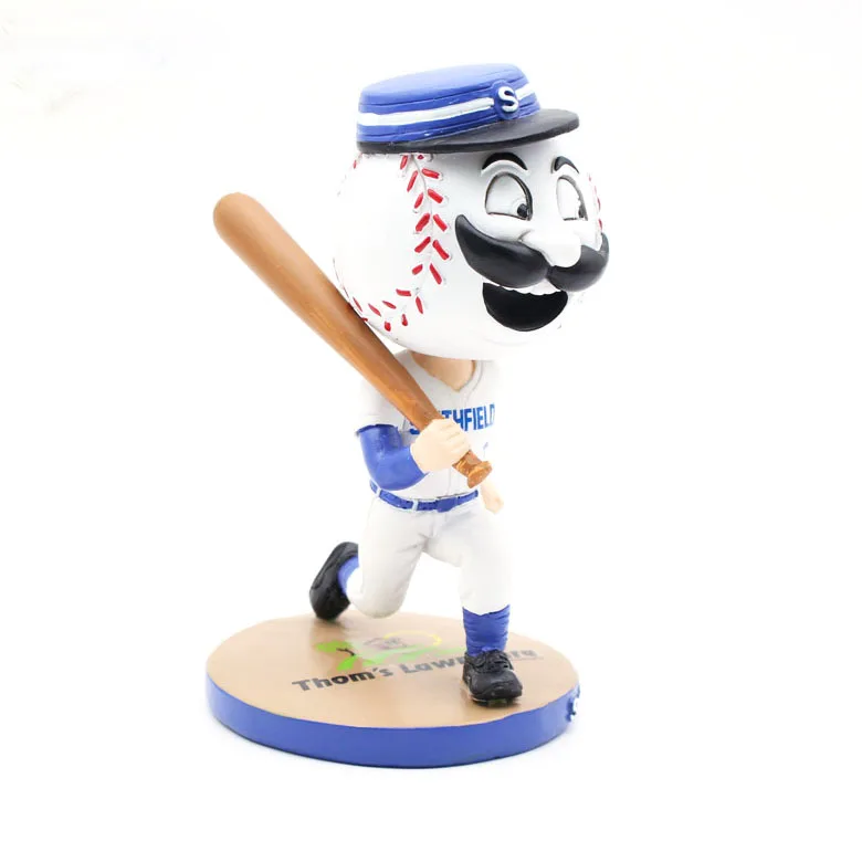 Cheap factory sports cartoon funny Figure sculpture mlb Baseball player sport Bobble Head for Car decoration Souvenir