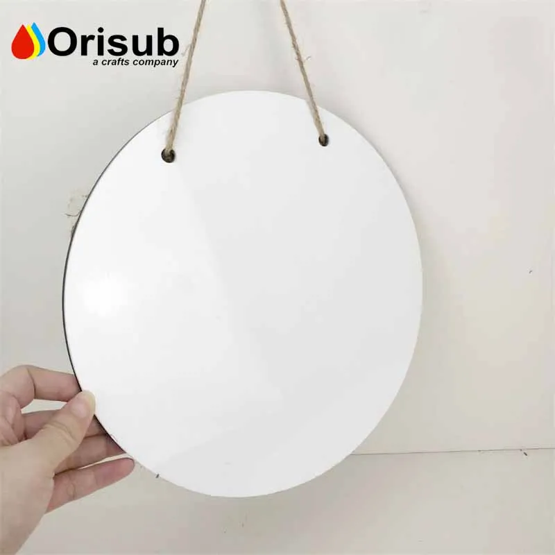 12inch sublimation wooden mdf circle door sign for heat transfer