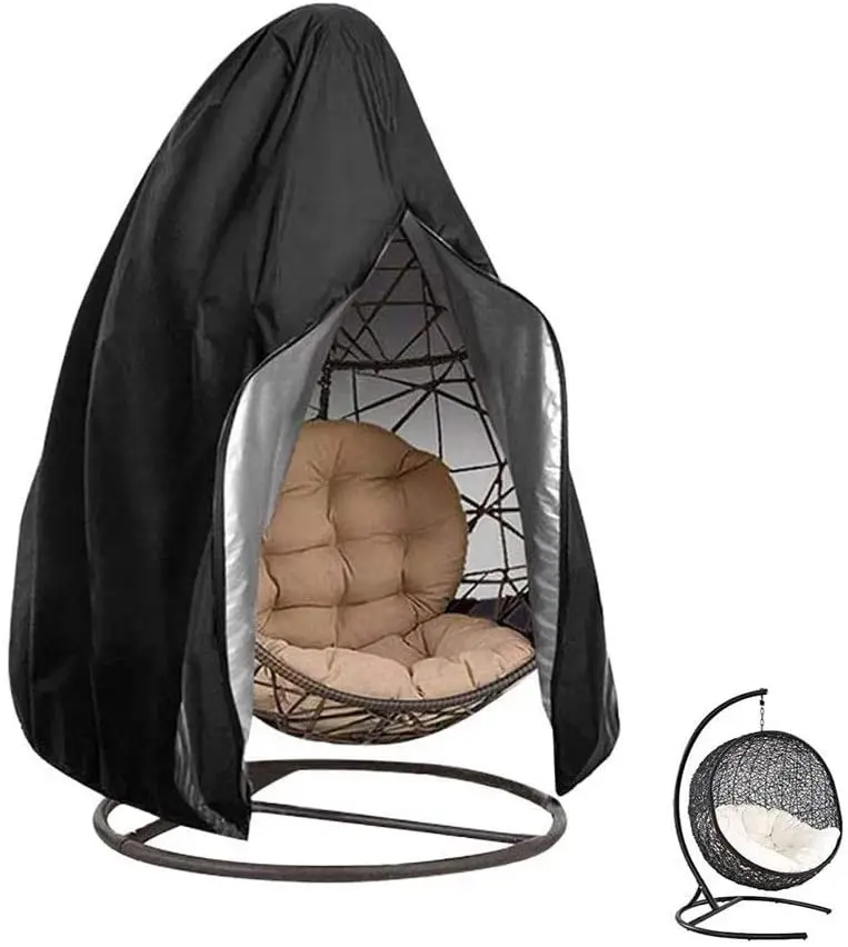 Уличный водонепроницаемый чехол для поворотного сиденья, подвесное сиденье в виде яйца на молнии