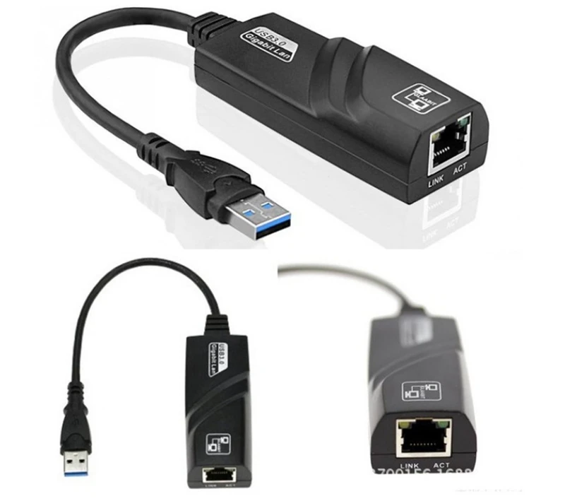  USB 30 проводные сети LAN 10/100/1000 Мбит/с PC компьютер usb 3 0 для RJ45 Gigabit Ethernet