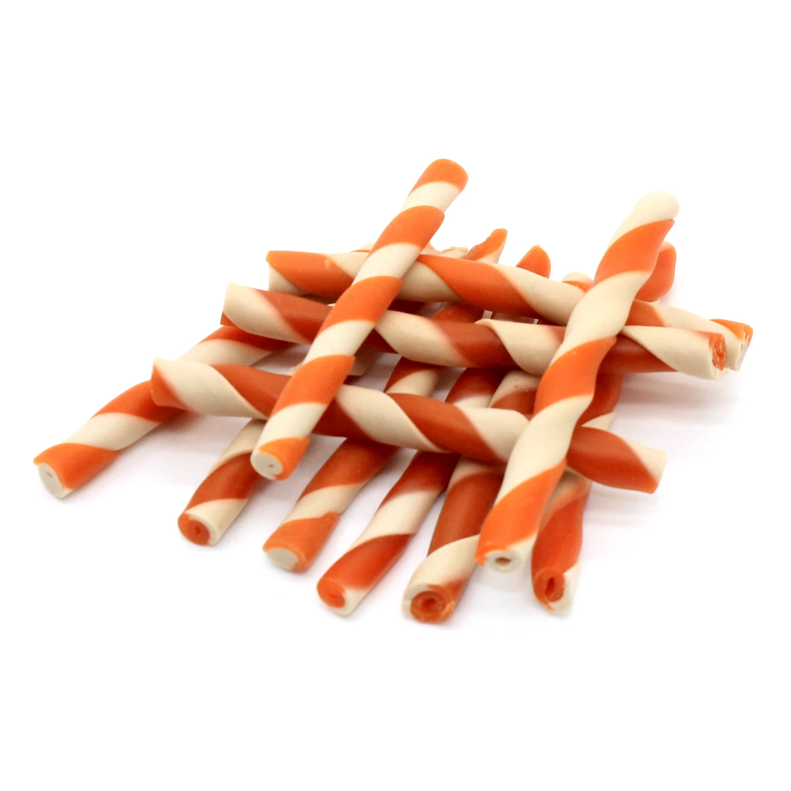 Chews Bully Sticks Dog Pet Dental Food Dog Chew Treats Natural Flavor White Rawhide Twist Sticks