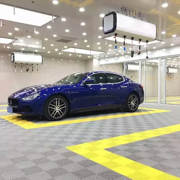 Pcv Floor Grille Workshop Modular Pp Interlocking Car Wash Plastic Floor Tiles Garage Flooring Mats