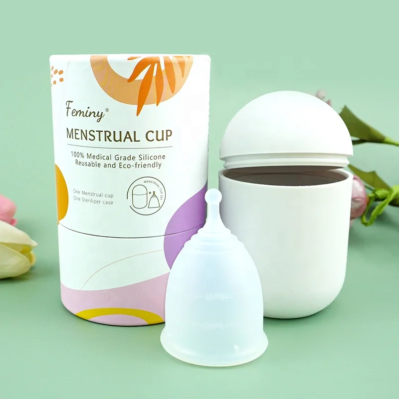 Custom Medical Grade Silicone Menstruation Reusable Copa Menstrual Cup Set