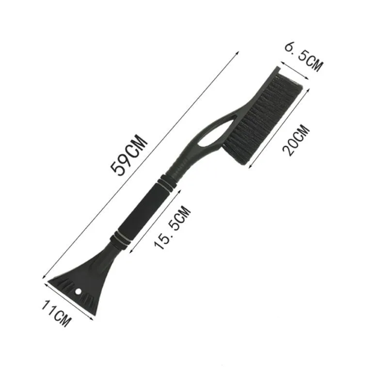 dismountable detachable snow brush with scraper for cars