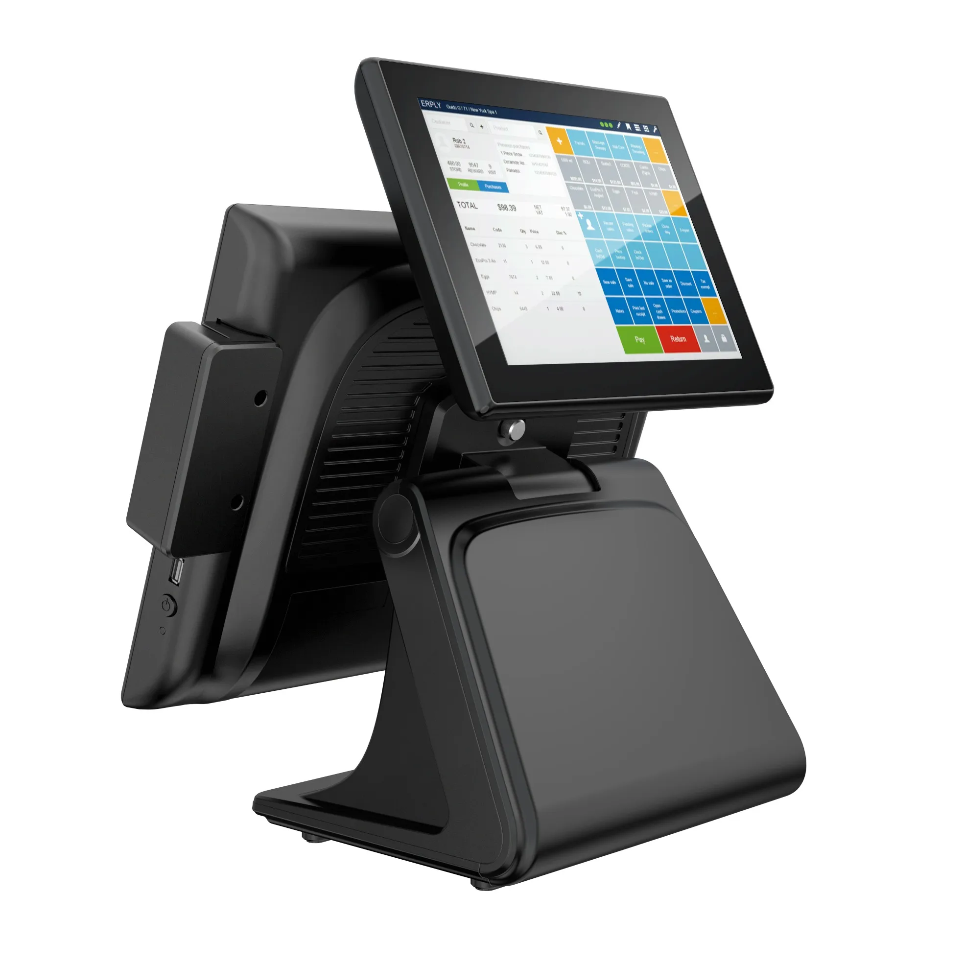 New design 15 inch windows android pos touch screen pos system all in one pos cash register