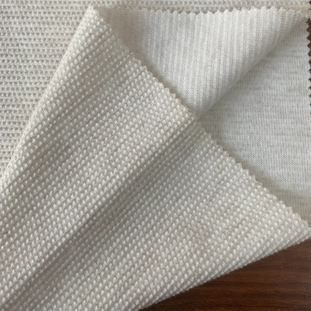 Top quality cotton pique honeycomb waffle fabric outerwear fabric cotton waffle fabric