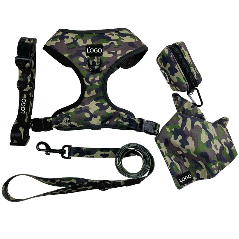 2022 Manufacturers No Pull Pet Harness Reversible Dog Harness set design Custom Adjustable dog harness with reflective logo