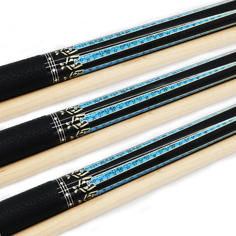 Cueelf sturdy 1/2 joint leather grip billiard pool cue stick with exquisite design  for indoor sports  billiard cue products
