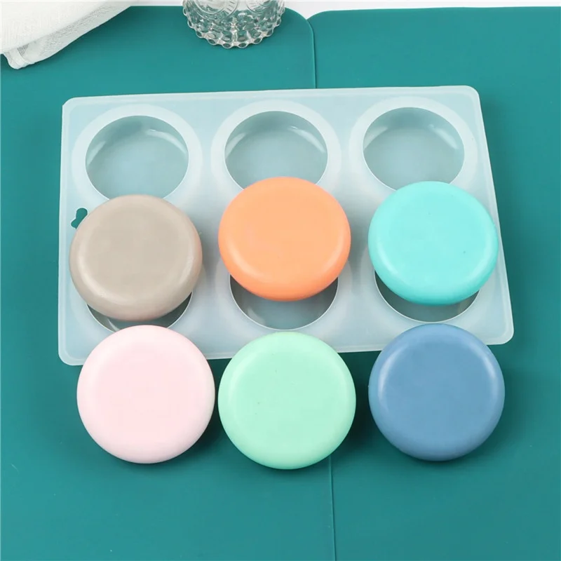 Arriart 6 Cavity Oval custom Silicone Mold Silicone Soap Molds Soap Making molds for soaps