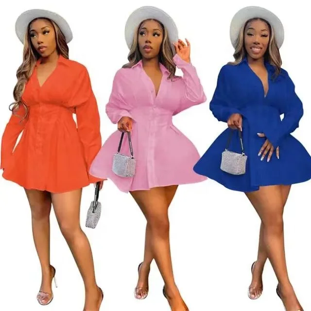 Autumn Short Sleeve Casual Blouses Women Striped Shirts Ladies Casual Tops Clothes Women Wholesale