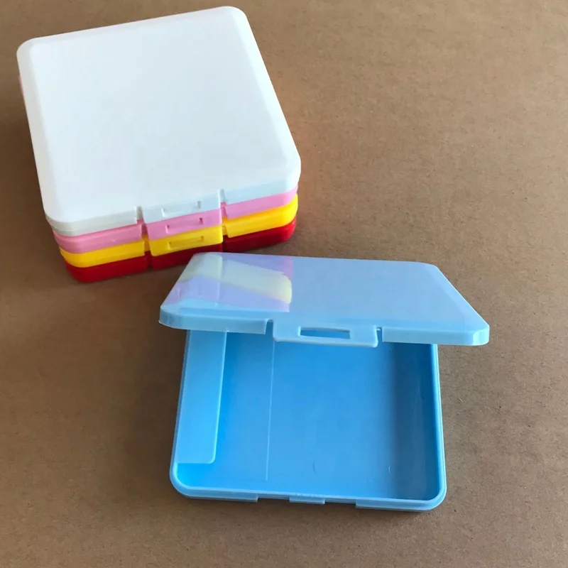 
square shape Customized factory directly Japan style plastic face mask case container Box in different colors 