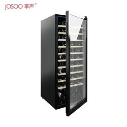 High Quality Floor Free Standing Wine Cellar 19Inch 100 Bottles Wine Cooler Steel Door Wine Fridge Cellular Compressor
