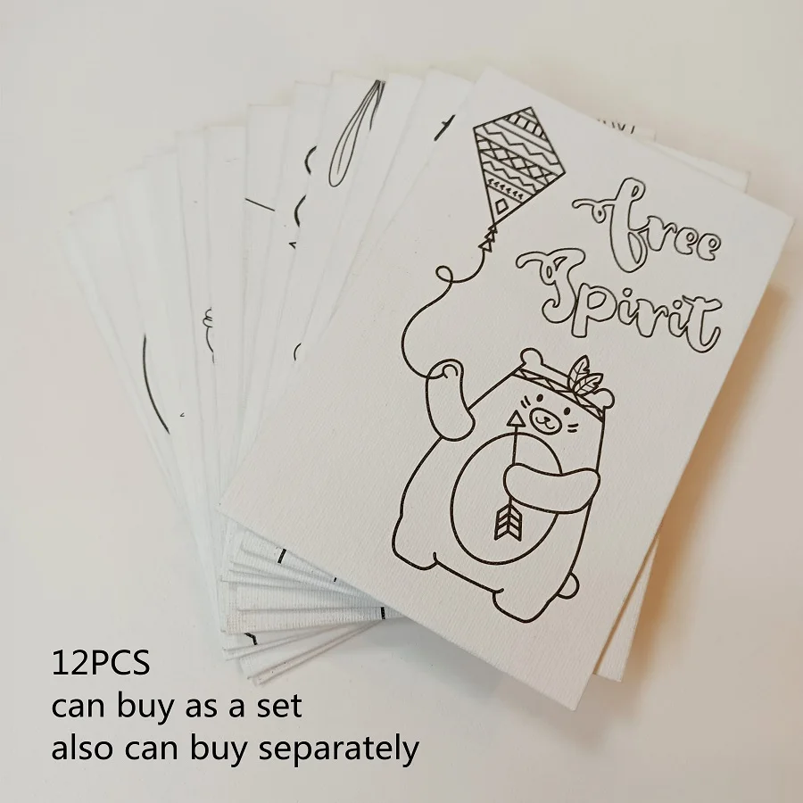 
Butterfly Design Pre Drawn For Kids DIY Painting MDF Board With Stretched Cotton Canvas 