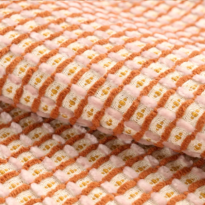 280gsm Sustainable Vintage Plaid Yarn-Dyed Fleece Coat Tweed  Wool/Polyester Fabric