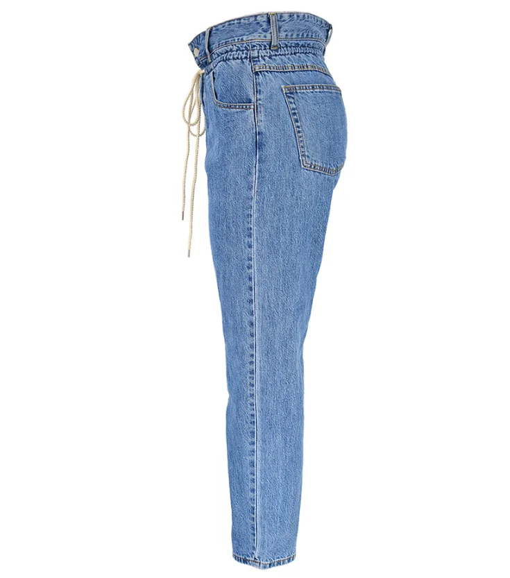 XJYD Autumn Winter Style Pantalones Jeans Women Straight Denim Harem Jeans Female Cowboy Pants