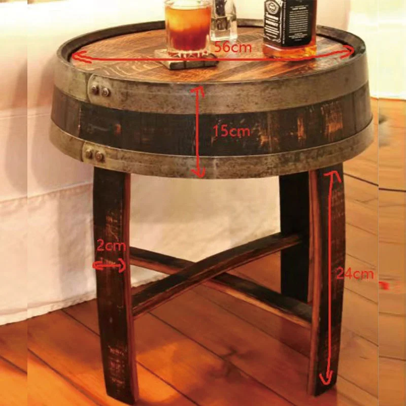 Oak barrel furniture wooden wine barrel table whiskey furniture