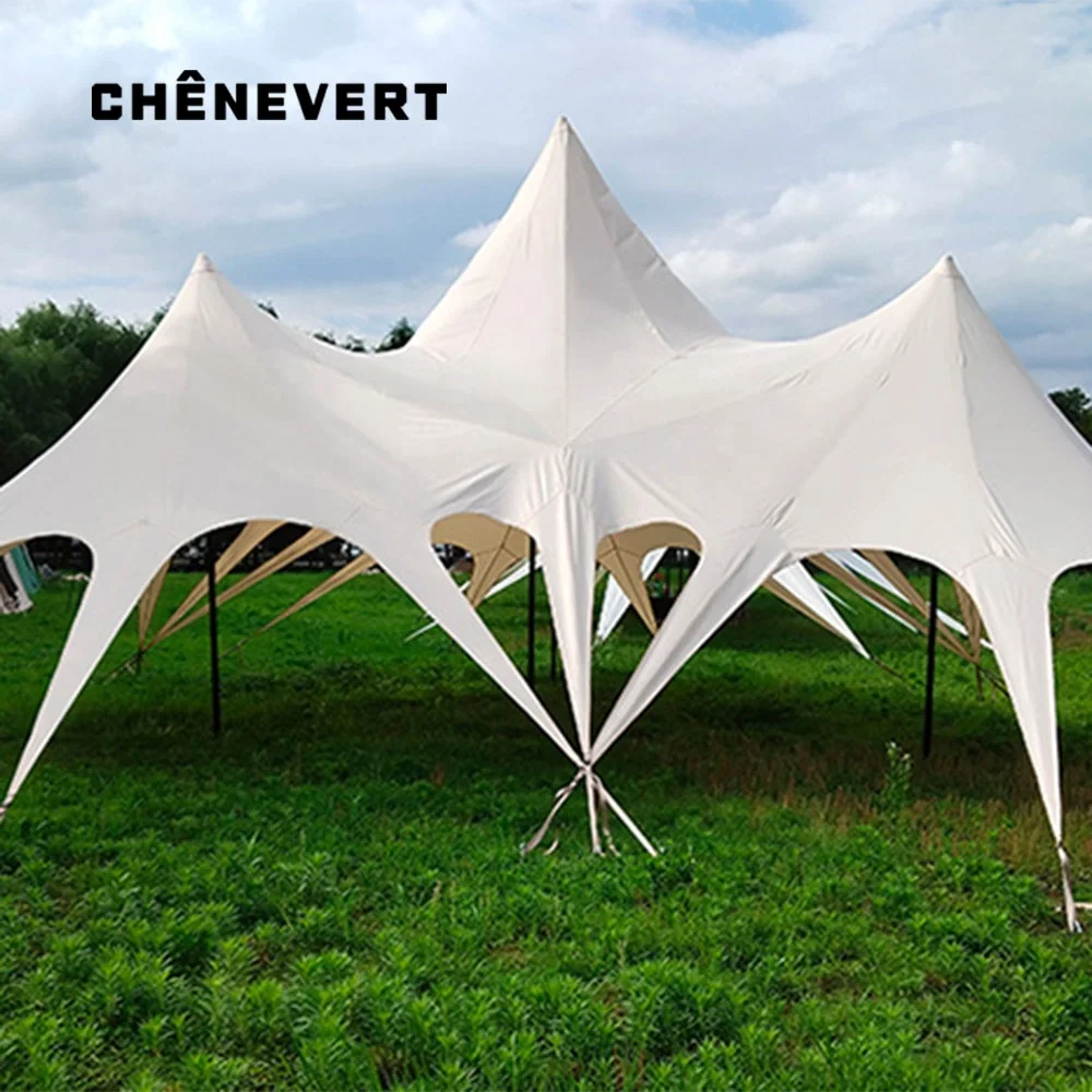 Factory Spot Triplets Lotus Canopy Outdoor Camp Tent Camping Picnic Shade Rain Multi-Purpose Perga Party Fashion Light Luxury