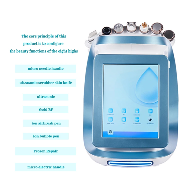 Hydra Aqua Peel Skin Care Facial Jet Peel Face Beauty Salon Handle Oxygen Jet Peel Facial Water Oxygen Jet Peel Ozone Machine