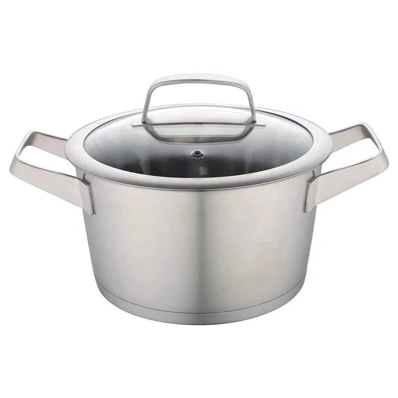 Europe hot sell straight shape cookware set stainless steel handle