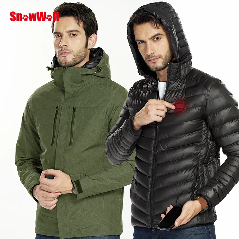 
2019 Latest Design Outdoor Fashion Warm Hoodie Winter Windbreaker Thermal Usb Heated Jackets For Men 