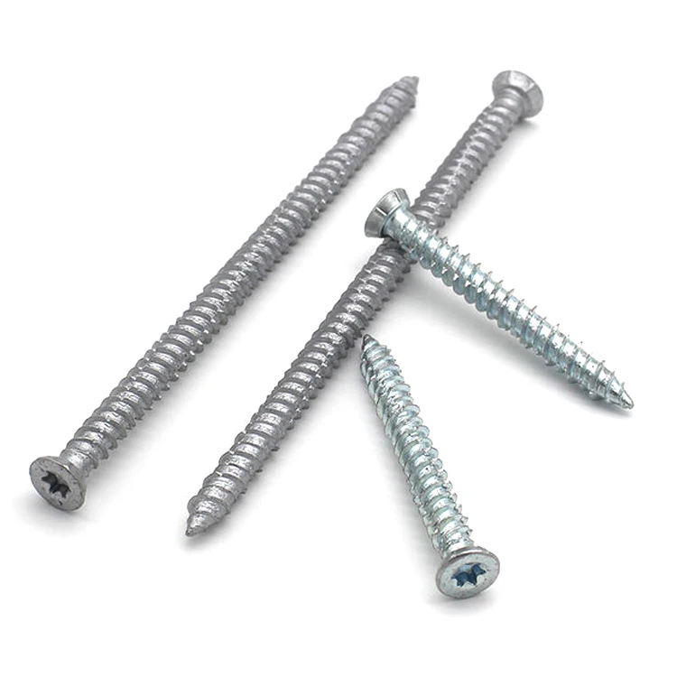 C1022A Harden метрический Torx ребристый Самонарезающий бетонный винт с потайной головкой для крепления рамы