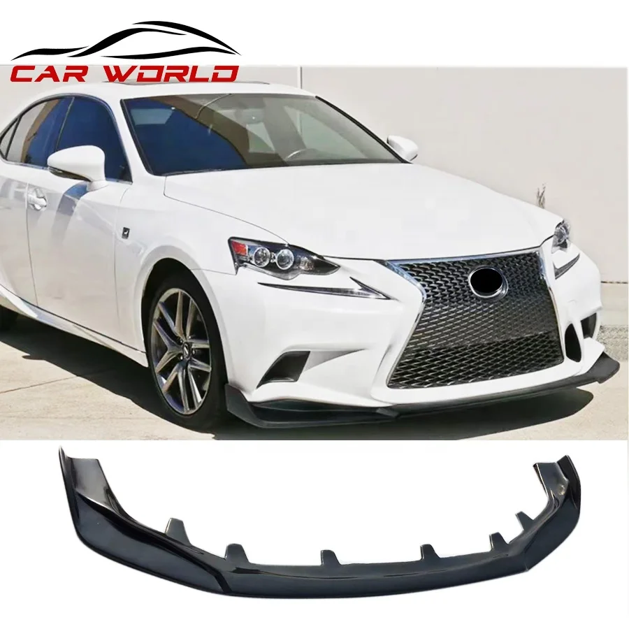 Car Front Bumper Lip Face Kit For Lexus IS250 1S300 IS350 IS200t 2014 2015 2016 Body Kit ABS Plastic F-sport Style Exterior Part
