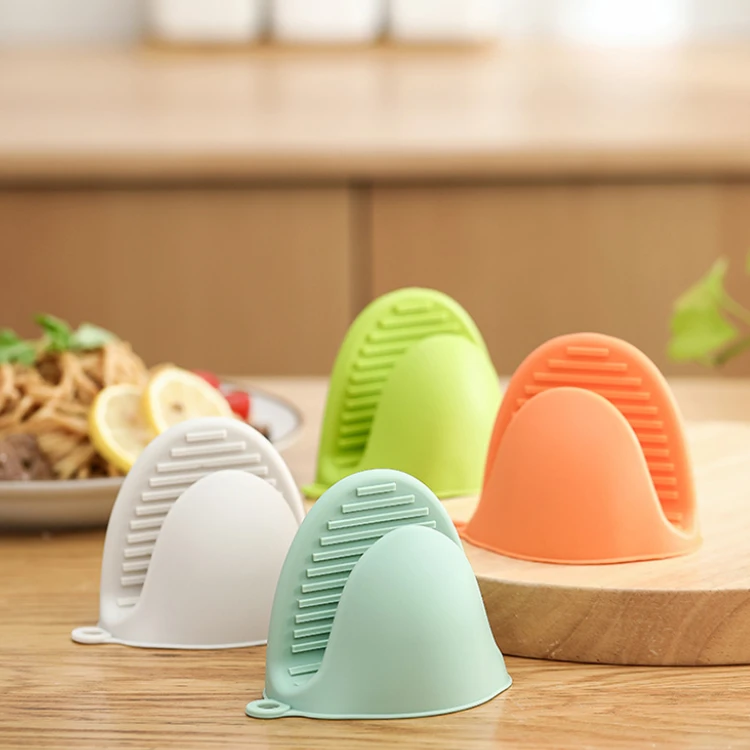 Thickened kitchen insulation potholder silicone anti-scalding silicone mitts baking microwave oven clip for hot dishes