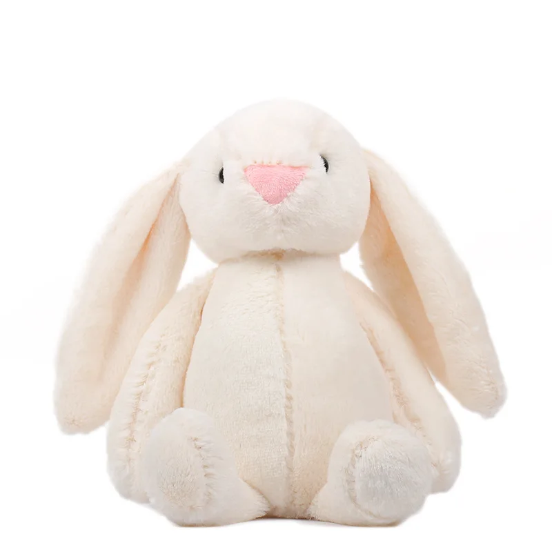 
38cm Good Quality Bunny Rabbit Stuffed Animal Pillow Lifelike Rabbit Doll Hand Puppet for Gift 