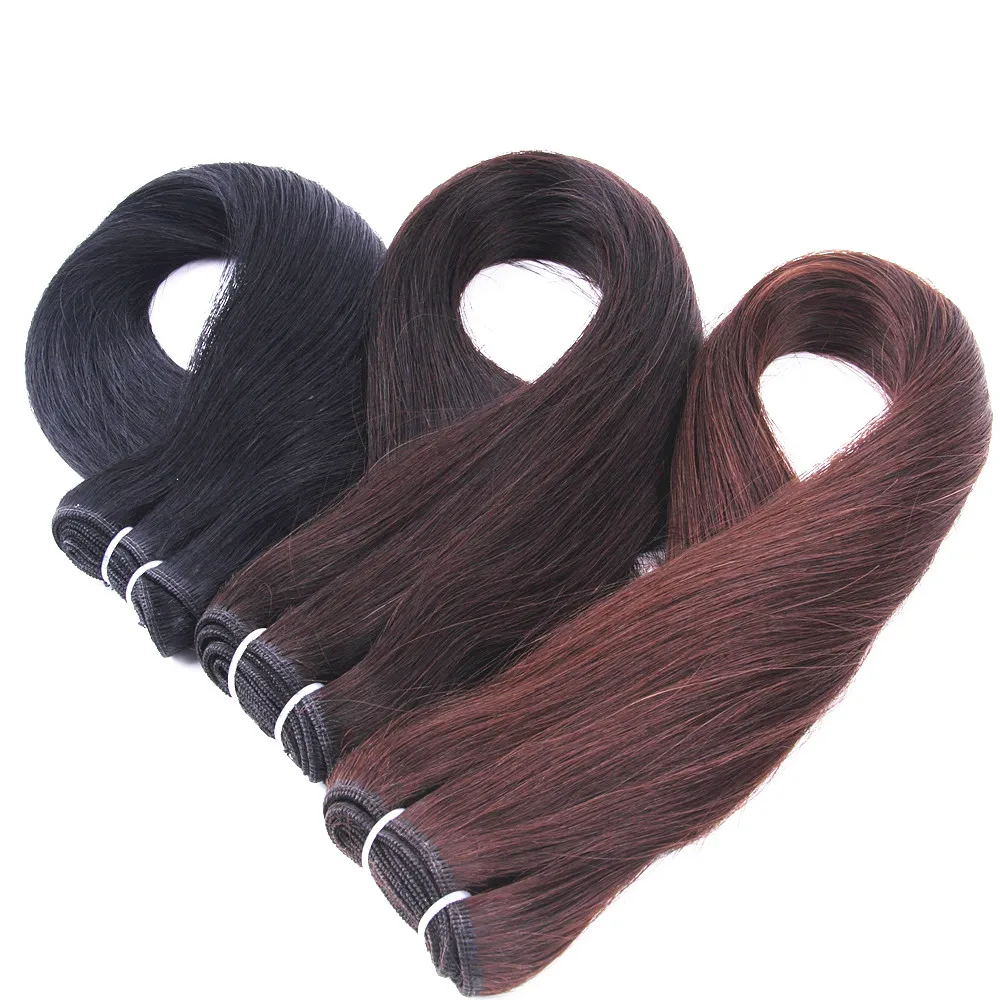 Machine Double Weft Hair Weft and None Chemical Processing high quality remy human hairs