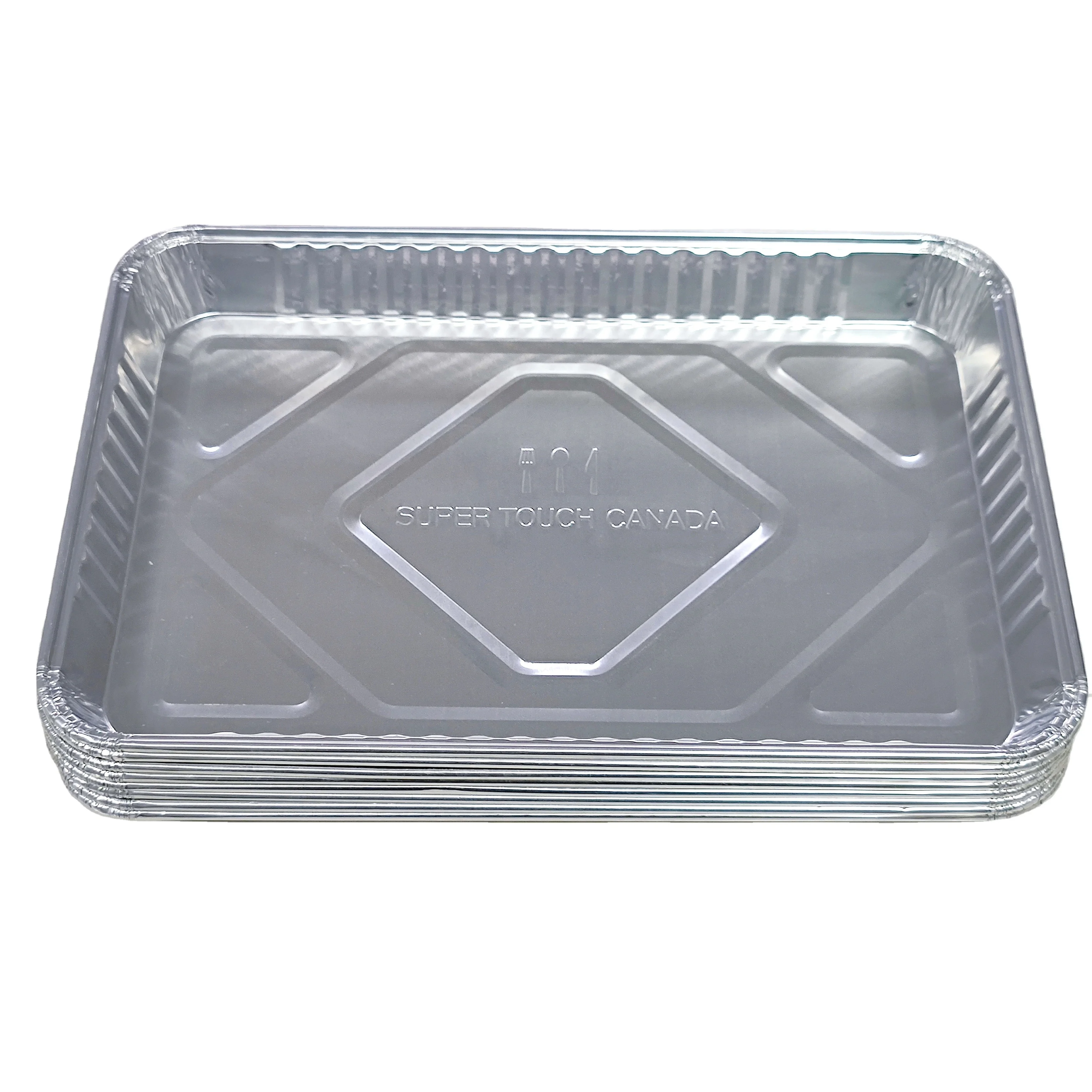 Rectangular 324*225*32mm  1700ml  Aluminum Foil Food Container  Foil Cake Sheet Shallow Turkey Roaster Pan Lasagna Pan