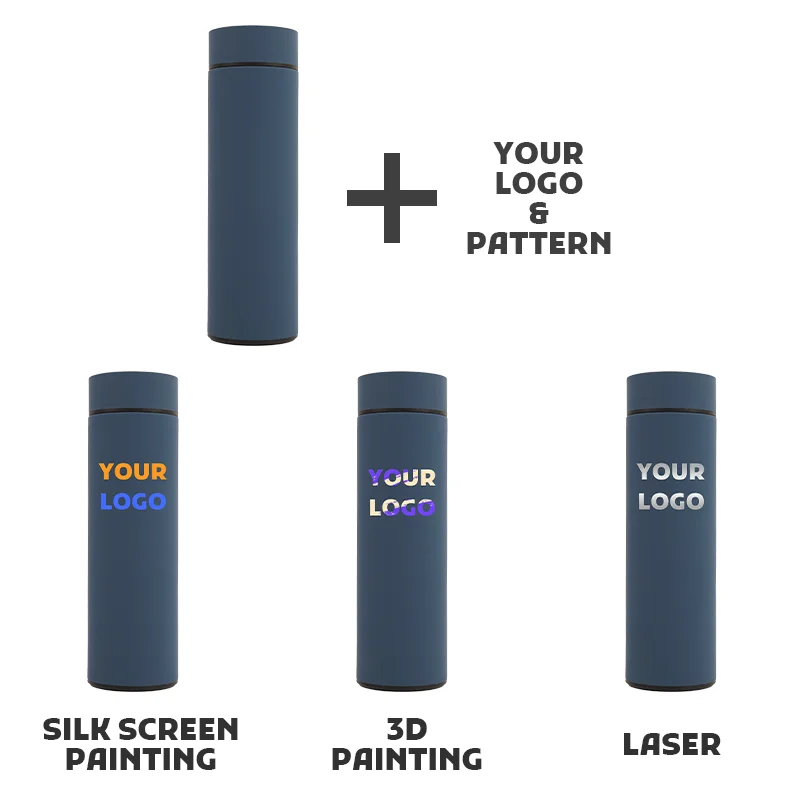 Top Quality Portable Adult Rubber Paint 304 Keep Hot Personalized Gifts Smart Vacuum Flask for Business Gife